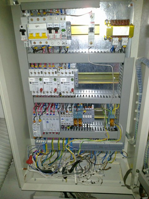 Автоматика систем вентиляции: щит управления. Фотография 2013 год, г.Санкт-Петербург